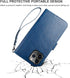 Bocasal for iPhone 11 Pro Max Wallet Case with Card Holder PU Leather Magnetic Detachable Kickstand Shockproof Wrist Strap Removable Flip Cover fo...