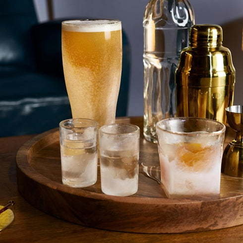 Viski Glacier Whiskey Glass, Double Walled Chilling Whiskey Glass, Active Cooling Gel, 6 Ounces, Clear Glass, Chilling Technology, Set of 1...