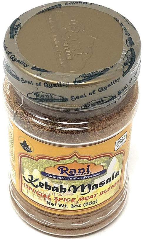 Rani Kebab Masala Indian Spice Blend for Meat Dishes 3oz (85g) PET Jar ~ All Natural, Salt-Free | Vegan | No Colors | Gluten Friendly | NON-GMO | ...