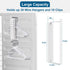 Magnetic Hanger Organizer Stacker,Clothes Hanger Storage Rack,Hanger Holder for Closet Laundry Room Washing Machine,White...