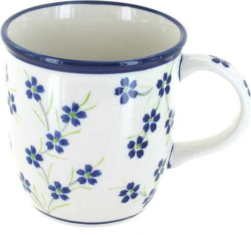Blue Rose Polish Pottery Willow Plain Coffee Mug...