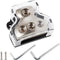 3 Way Power Distribution Block Zine-Alloy, 0/2/4 Gauge in 4/8 Gauge Out Auto Car Audio Distribution Connecting Block, 3 Way Ground Distribution Bl...