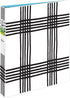 Avery Durable View 3 Ring Binder, 1 Inch Round Rings, Black and White Plaid, 1 Fashion Binder (26742)...