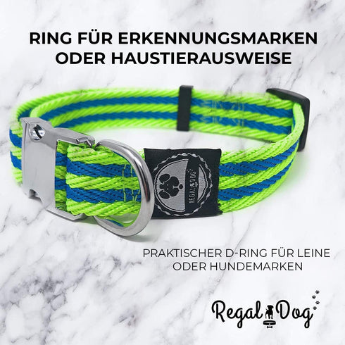Regal Dog Products Large Pet Collar with Custom Engraved Buckle | Durable Twill Dog Collars for Small Dogs | Dog Collars for Medium Dogs | Dog Col...