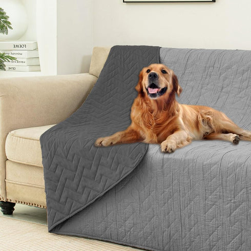Ameritex 100% Waterproof Dog Bed Blankets double Sided Dog Couch Cover Knurling Pattern pet bed cover Reversible Furniture Couch Sofa Car for Pupp...
