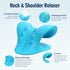 Neck Stretcher for Pain Relief, Neck and Shoulder Relaxer Cervical Traction Device Pillow for Muscle Relax and TMJ Pain Relief (Blue)...