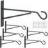 6" Hanging Plant Hooks, 6 Pack Hanging Basket Bracket Wall Hooks, Plant Hangers Outdoor for Fence, Lantern,Wind Chime...