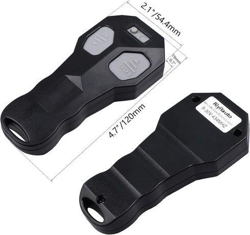 Wireless Winch Remote Control Kit for Car Truck Jeep ATV SUV 12V Handset Switch Recovery Wireless Waterproof Wireless Remote for Winch...