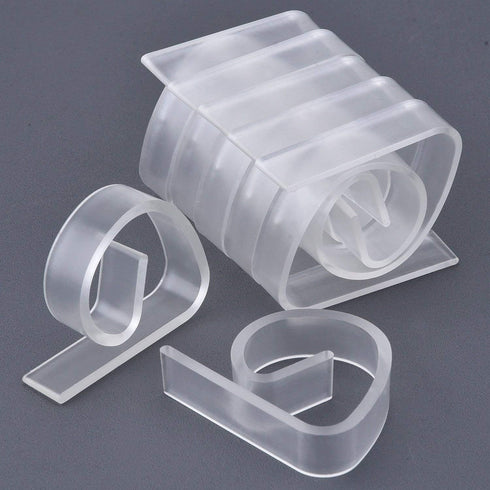 Clear Plastic Tablecloth Clips - Table Cover Cloth Clamps Holder for Home Party Picnic, Set of 50...