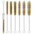 7Pcs Brass Tube Brushes Bottle Brush Wire Tube Brushes, Long Wire Cleanling Brushes Tube Cleaning Lab Brushes Straw Cleaner Brush Wire Bottle Brus...