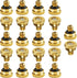 Brass Misting Nozzles for Garden Cooling System 0.019" (0.5 mm) 10/24 UNC (22 PCS) (0.019'')...