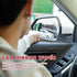 2PCS Car Rearview Mirror Wiper, Retractable Auto Side Mirror Squeegee, Portable Water Cleaner Tool with Telescopic Long Rod, Universal Car Accesso...