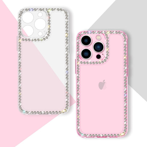 Compatible with iPhone 11 Clear Case Bling Diamond Rhinestone Cute for Girls Women Girly Case Glitter Shiny Sparkle Bumper Design Soft Silicone Lu...