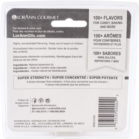 Lorann Oils Candy & Baking Flavoring .125oz Bottle 2/Pkg-Spearmint Oil...