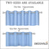 DECOVSUN Light Sky Blue Valances for Windows 70X18 Inches Blackout Thermal Insulated Valance with Grommet Top for Kitchen Living Room Short Straig...