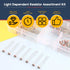 Hilitchi 210Pcs LDR 5mm Light Dependent Resistor LDR Sensor Photoresistor Photoconductive Resistance 5506, 5516, 5528, 5537, 5537-2, 5539, 5549...