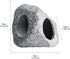 Betta Fish Tank Accessories Hideout Hidden Stones Aquarium Ornaments, Fish Rock House Hideaway Tunnel Fish Cave Aquarium Decoration for Breed, Bet...