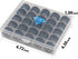Simthread 25pcs Black Prewound Bobbin Thread Size A Class 15 (SA156) 60WT with Clear Storage Plastic Case Box 70D/2 for Brother Embroidery Thread ...