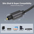 IVANKY Optical Audio Cable 10ft/3M, Long Digital Audio Optical Cable for Soundbar, S/PDIF Toslink Fiber Optic Cord [Braided, Gold-Plated Connector...