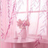 BROSHAN Pink Sheer Curtains 78 inches Long 2 Panels Set- Girls Bedroom Curtains Pretty Printed Curtain Sheers See Through Curtain Drapes for Livin...
