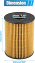 X AUTOHAUX 4 Pcs Engine Oil Filter Replacement 26350-2S000 Oil Fuel Filter for Hyundai Elantra Limited SE SEL 2.0L L4 - Gas 2021 2022...