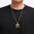 HZMAN Knights Templar Put On The Whole Armor of God Ephesians 6:13-17 Red Cross Design Stainless Steel Necklace for Men...