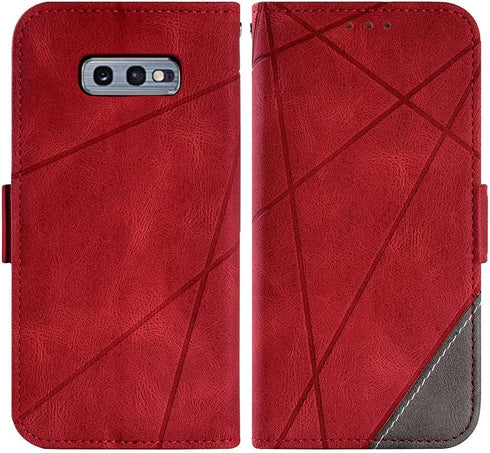 Asuwish Compatible with Samsung Galaxy S10e Wallet Case and Tempered Glass Screen Protector Leather Flip Cover Card Holder Cell Accessories Phone ...