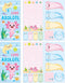 Axolotl Sticky Notes Set - Cute Animal Mexican Walking Fish Shape Sticky Note Pads to Do List Notepad Writing Memo Pads for Gift School Office Sup...