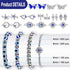 1020 Pieces Evil Eye Beads Kits, 20 Evil Eye Rhinestone Charms 100 Blue Evil Eye Beads 100 Rondelle Spacer Beads 600 4mm and 200 8mm Round Beads f...