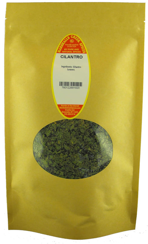 Marshalls Creek Spices CILANTRO 4 ounce XL ECO Friendly Kraft Stand-up Pouch. Premium Quailty...