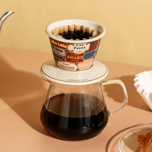 Ceramic Wave Coffee Dripper...