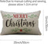 DFXSZ Merry Christmas Pillow Covers Holly Berries Lumbar Pillow Covers Outdoor Pillowcase 12x20 Inch for Home Decoration...