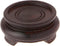 Bard's Dark Wood Decorative Base, 1.25" H x 2.875" W x 2.875" D (2" Display Diameter), Pack of 3...