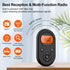 AM FM Portable Radio,Personal Pocket Radio Rechargeable with Best Reception,Long Battery Life,Stereo Earphone,Small Digital Transistor Radios for ...