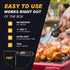 Waterproof Instant Read Digital Meat Thermometer for Cooking and Grilling, Food Thermometer with Backlight, Magnet, Calibration, and Foldable Prob...