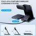 Wireless Charging Station, 3 in 1 Wireless Charger Stand, Foldable Wireless Charging Dock for iPhone14/13/12/11/Pro/Max/XS, Fast Charging Dock for...