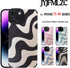 Compatible with iPhone 13 Pro Max Cute Wave Pattern Mobile Case for Women Girls?Soft TPU Anti-Bump Phone Case Zebra Pattern Design Silicone Case f...