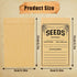 100pcs Seed Packets Envelopes - Seed Storage Envelopes - Vegetable Seeds Saving Envelopes - Self Sealing Kraft Envelopes for Seed Organizer - 3.1 ...