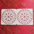 XUAN YANG 2PCS 12X12 Inches Viking Stencils for DIY Decor Reusable Vegvisir Stencil for Wood Home Wall Furniture Art Painting 0.3mm(12mil)...