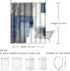 ArtSocket Shower Curtain Gray Contemporary Blue and Grey Abstract Painting White Interior Home Bathroom Decor Polyester Fabric Waterproof 72 x 72 ...