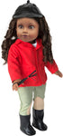 6pc Horseback Riding Outfit - 18" Doll Clothes & Accessories Compatible w American Girl Dolls - Equestrian Set includes Hat, Shirt, Jacket, Pants,...