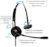 M214C 2.5mm Headset with Microphone &Volume Mute Controls, M140 M210C TCA430 Headsets with 2.5mm Jack Compatible for Polycom321 CT14 CiscoSPA303 U...