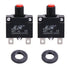 4 Amps Thermal Circuit Breakers, 125/250V AC 32V DC Push Button Manual Reset Overload Protector Circuit Breaker Switch 4A 5 Pack...