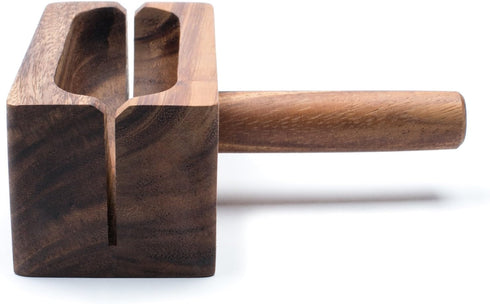 Ironwood Gourmet 28330 Local 338 Bagel Miter, Acacia Wood, 7 x 5.5 x 2.5 inches...