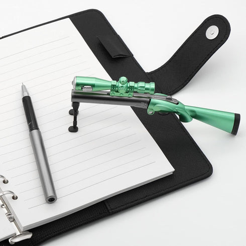 5 Pieces Novelty Cool Sniper Gun Shape LED Light Gel Pens, Novelty Pens Interesting Sniper Gun Pens for Boys...