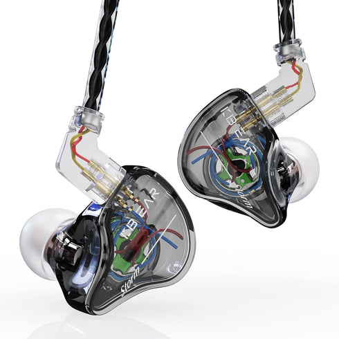KBEAR Storm Single Dynamic Wired Earbuds Headphones,Memory Wire Earhooks & 2 Pin Replaceable Cables, Secure Fit In Ear Monitor,Noise Isolating Pro...