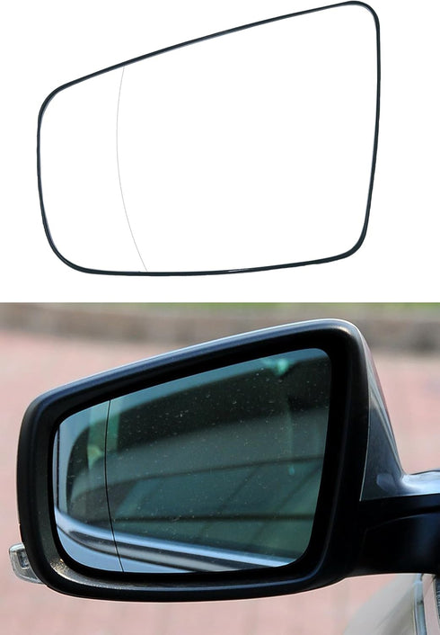 Driver Left Side Heated Mirror Glass Compatible with Buick Lacrosse 2009-2015 22857476...