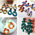Fchil Floral Polymer Clay Cutters, Flower Leaf Clay Cutters for Earring Making, Boho Geometric Shaped Jewelry Cutters, 29 Pcs...