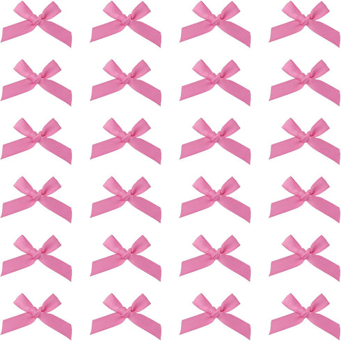 Sowaka 50 Pcs Mini Satin Bowknot Ribbon Bows Flower Supplies for Gift Present Wrapping Scrapbooking Décor Sewing DIY Crafting Project Christmas Th...