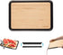 Dreamfarm Fledge Bamboo Dishwasher-Safe, Double-Sided Cutting Board with Non-Slip, Juice-Catching Flip-Up Silicone Edges - 10"x7", Bamboo...